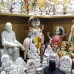 Swami Samarth Face in Hand in White Marble