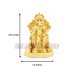 Lal Bagcha Raja Small Golden Statue
