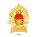 Ganesha Seating Golden Idol