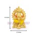 Ganesha Seating Golden Idol