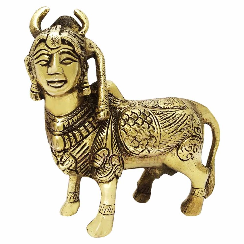 Kamdhenu Gau Mata Idol in Brass 