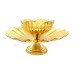 Flower Shaped Decorative Diya in Brass