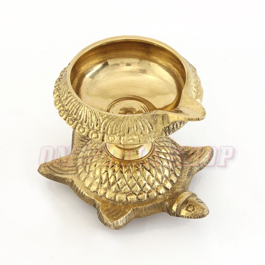 Brass Tortoise Kuber Diya for Puja