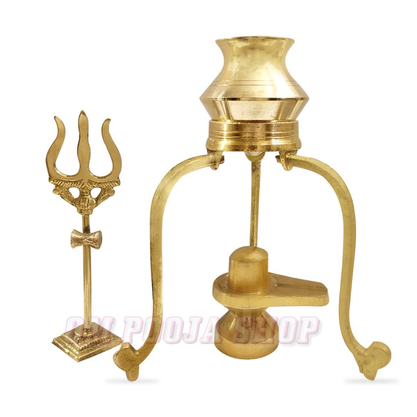 Abhishek Set of Lord Shiva Shivling in Brass