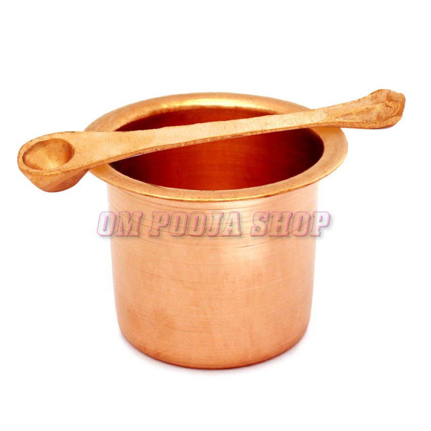 Panch Patra with Palli in Copper