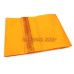 Orange Color Dhoti With Angavastram - Pure Silk and Golden Border 