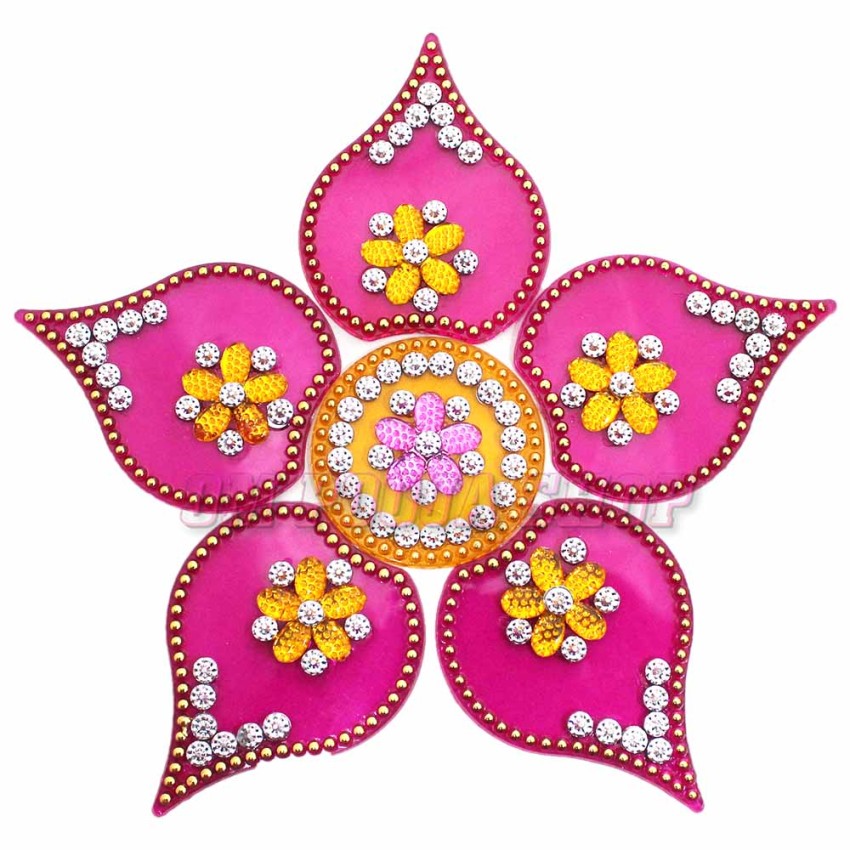 Petals Acrylic Rangoli for Diwali