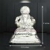 God Ganpati Pure Silver Exclusive Idol - 130 Gram (Size 2.5x3.5x4 inches)