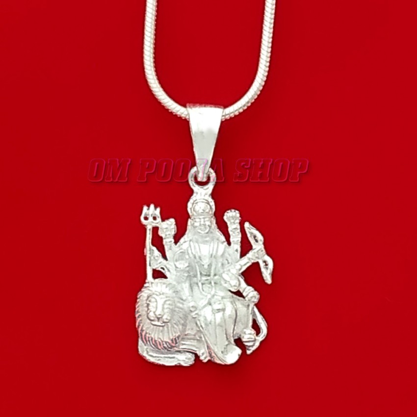 Maa Durga locket in Sterling Silver