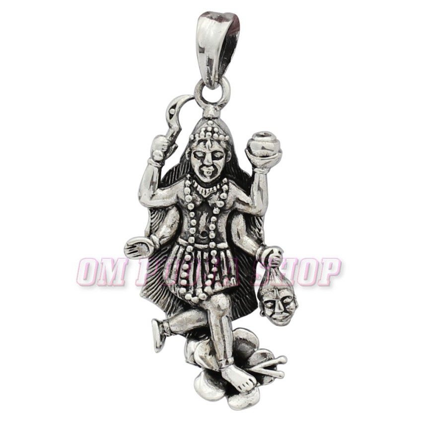 Maa Kali Pendant in Pure Sterling Silver