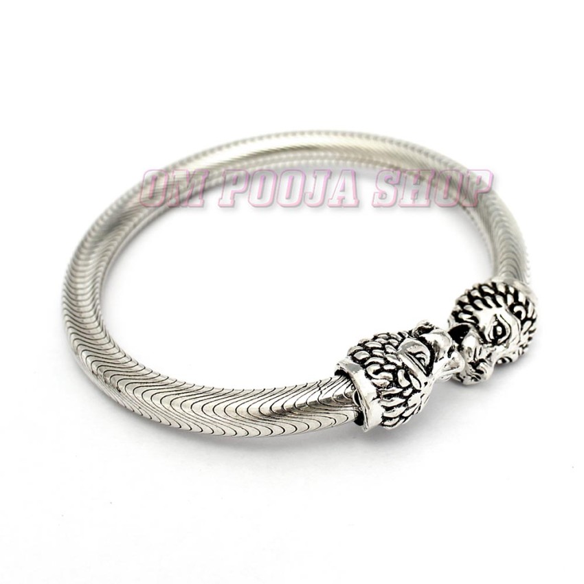 Lion Head Designer Bracelet in Sterling Silver