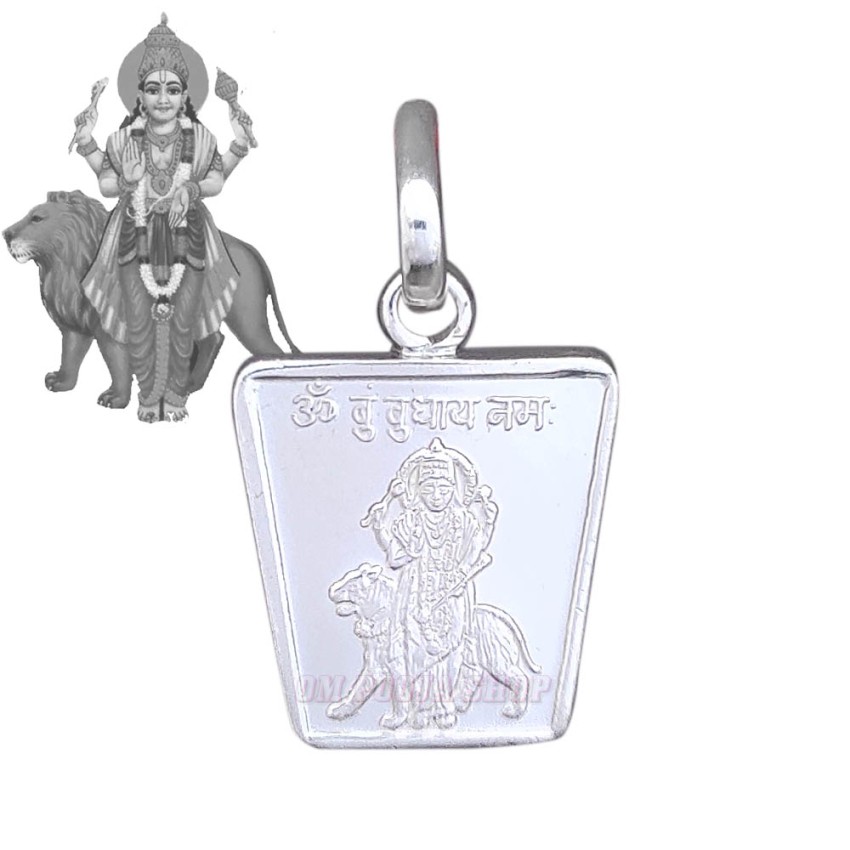 Buddh (Mercury) Yantra in Pure Silver Locket