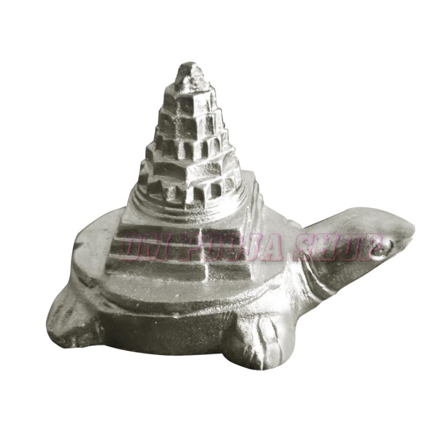 Meru Shree Yantra on Tortoise in Mercury - 150 Gms