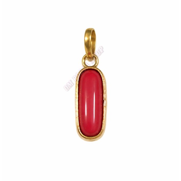 Moonga (Coral) Panchdhatu Pendant