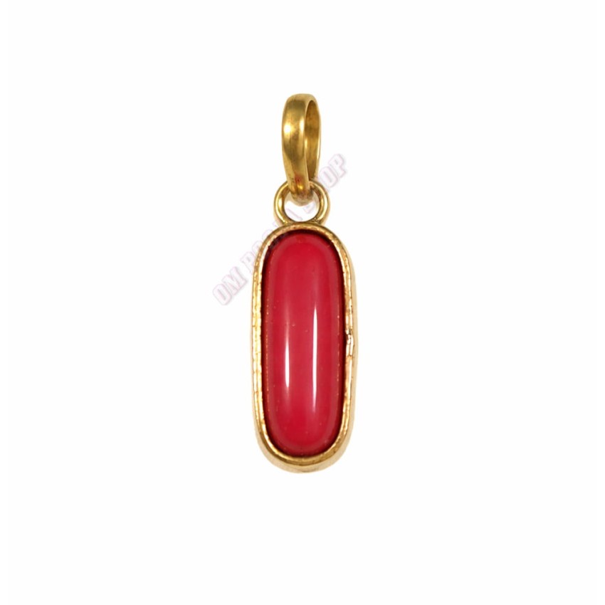 Moonga (Coral) Panchdhatu Pendant