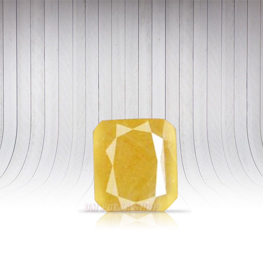 Yellow Sapphire (Pushkaraj) Square Shape - 3.80 carats