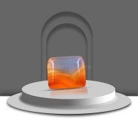 Rectangle Yellow Sulemani Hakik Stone - 6.05 Carat