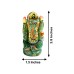 Colored Ganesha Idol in Green Jade Gemstone - 118 Gms