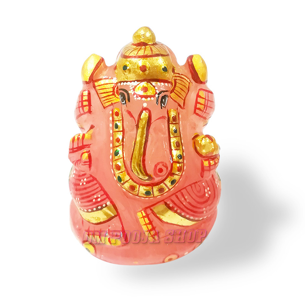 Buy Ganpati Murti in Rose Quartz online India UK