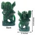 Hanuman ji Murti in Green Jade Gemstone - 144 Grams