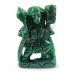 Hanuman ji Murti in Green Jade Gemstone - 350 Grams