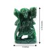 Hanuman ji Murti in Green Jade Gemstone - 350 Grams