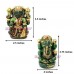 Lakshmi Ganesha Murti in Green Aventurine Gemstone
