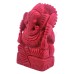 Red Coral Lal Moonga Ganesha Idol - 3.5 Inch - 165 Gms