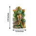 Mahalakshmi Colored Idol in Green Jade Gemstone - 86 Gms
