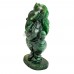 Standing Ganesha ji Idol in Green Jade Gemstone - 4.5 inch