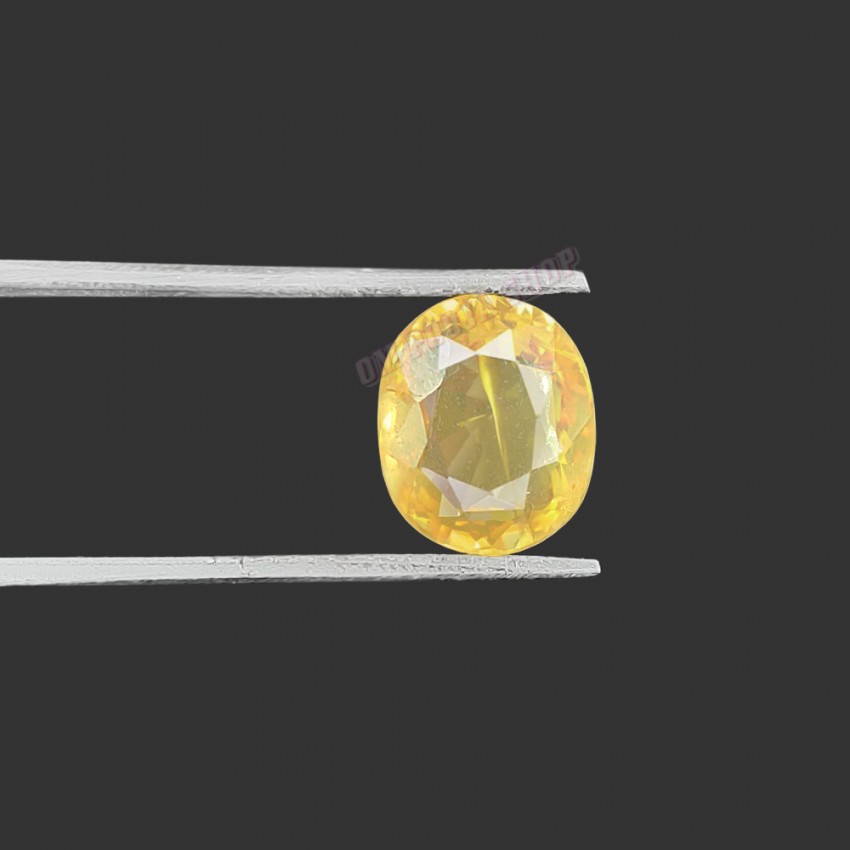 Yellow Hessonite (Gaumutra Gomed) Gemstone - 4.70 carats