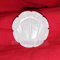 White Quartz Lakshmi Charan Paduka for Wealth Prosperity - 75 Gms