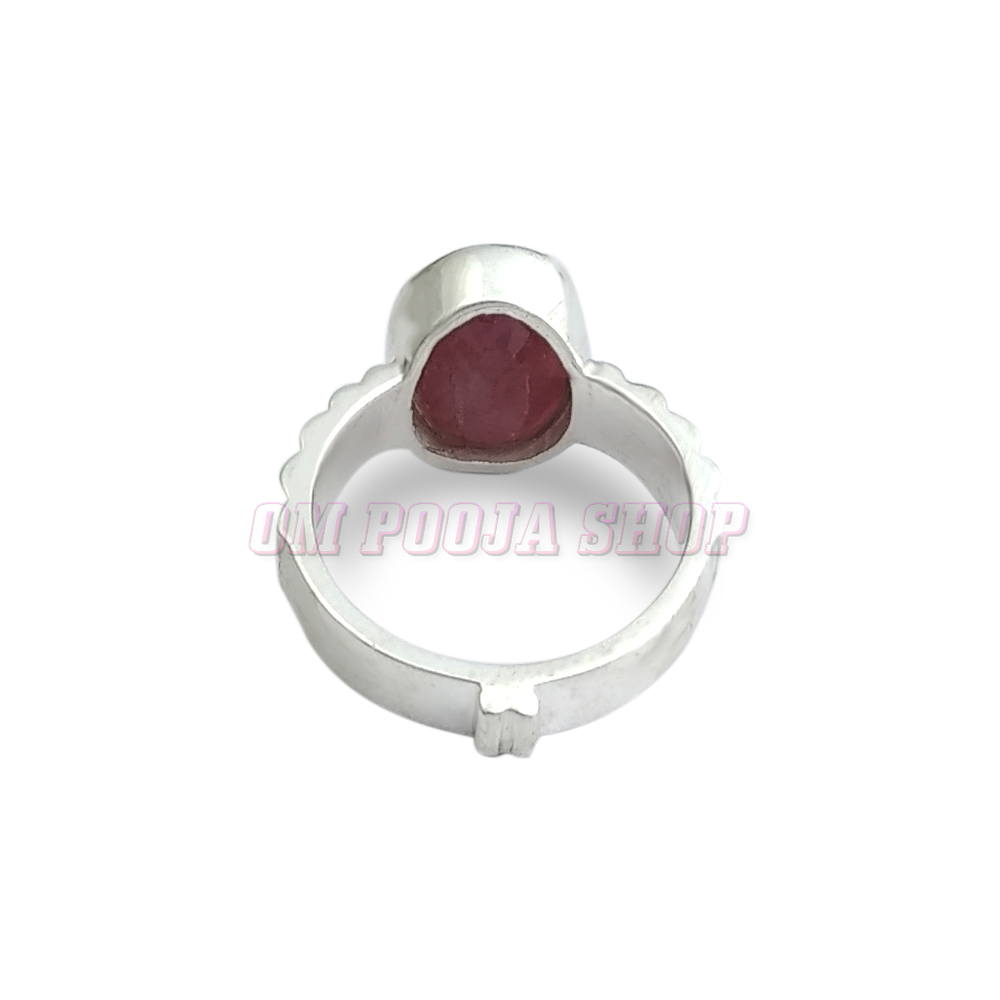 Natural Ruby Stone Ring Original Ruby Stone Ring Real Ruby 925 Sterling  Silver | eBay