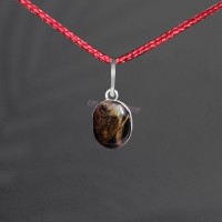 Tiger Eye Stone Pendant in German Silver