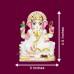 Lord Ganesh Murti in Marble Stone - Size: 4.5 x 3 x 1.5 inch - 500 Grams