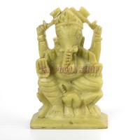 Ganpati Statue in Marble - Green Color