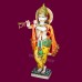 Shri Krishna Playing Flute Big Standing Pose Statue in White Marble - Size: 22 x 11 x 6 inches - 30 Kgs