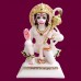 Hanuman Seating Statue in Marble - Size: 5.75 x 4 x 2.25 inches