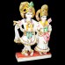 Exclusive Radha Krishna Standing Big Murti in White Marble - Size: 18 x 12 x 4 inches - 20 Kgs