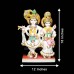 Exclusive Radha Krishna Standing Big Murti in White Marble - Size: 18 x 12 x 4 inches - 20 Kgs