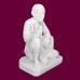 Sai Baba Blessing Pose Idol in White Marble - Size: 10 x 8 x 5 inch - 10 Kgs