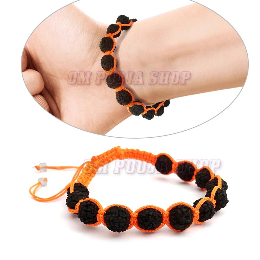 Fancy Rudraksha Bracelet - Adjustable
