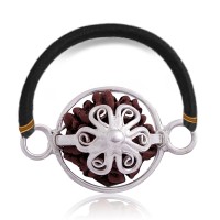 Money Attractor Rudraksha in Silver Bracelet