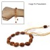 2 Mukhi Java Rudraksha Bracelet - Adjustable - 12+2 Beads
