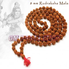 Set Di 2 Mala Rudraksha 5 Mukhi - Perle Naturali Da 5 Mm, 108+1 Grani, Lunghezza 71 Cm, Per Meditazione E Japa, Rosario Tradizionale - copertina