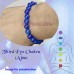 Blue Jade Gemstone Bracelet for Ajna Chakra - 8 mm