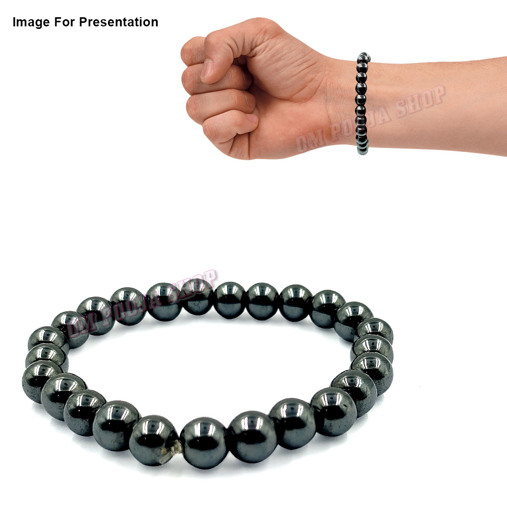 Amazon.com: Crystal Vibe Hematite Bracelet - 8mm Hematite Bead Bracelet for  Anxiety Relief - Natural Healing Crystal Calming Bracelet - Elastic  Adjustable Size : Handmade Products