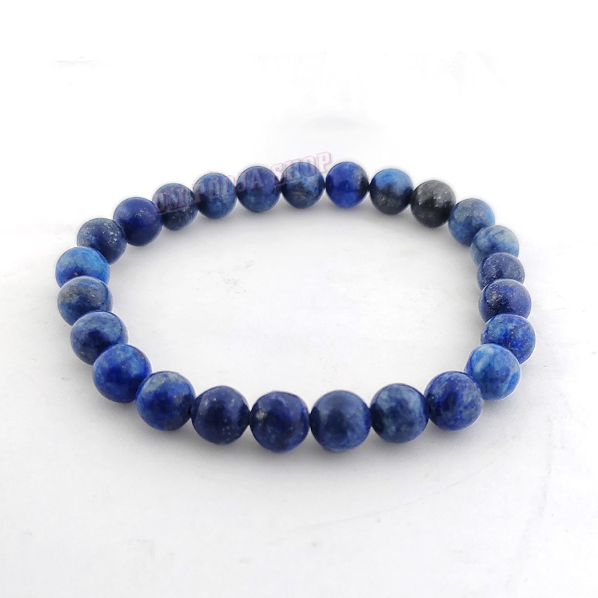 Lapis Lazuli Stone Bracelet - Beads 8 mm