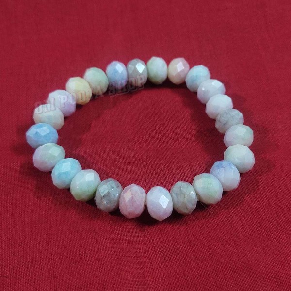 Natural Multicolor Faceted Stone Beads Bracelet – Healing & Positive Energy