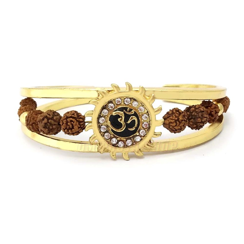 Om Surya Golden Brass Kada